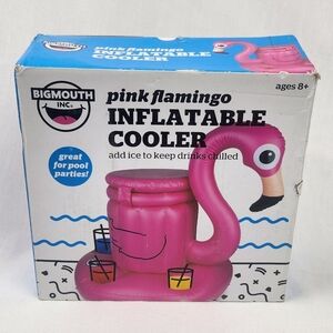 Big Mouth Inc. Pink Flamingo Inflatable Floating Cooler